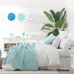 Jetec Sand Dollar Wall Decor 3 Pieces Wood Outdoor Coastal Wall Art Ocean Beach Sand Dollars Decor Wooden Sand Dollar Art Teal Seafoam Wall Decor for Home Bathroom Decor (Delicate Style) - Image 4